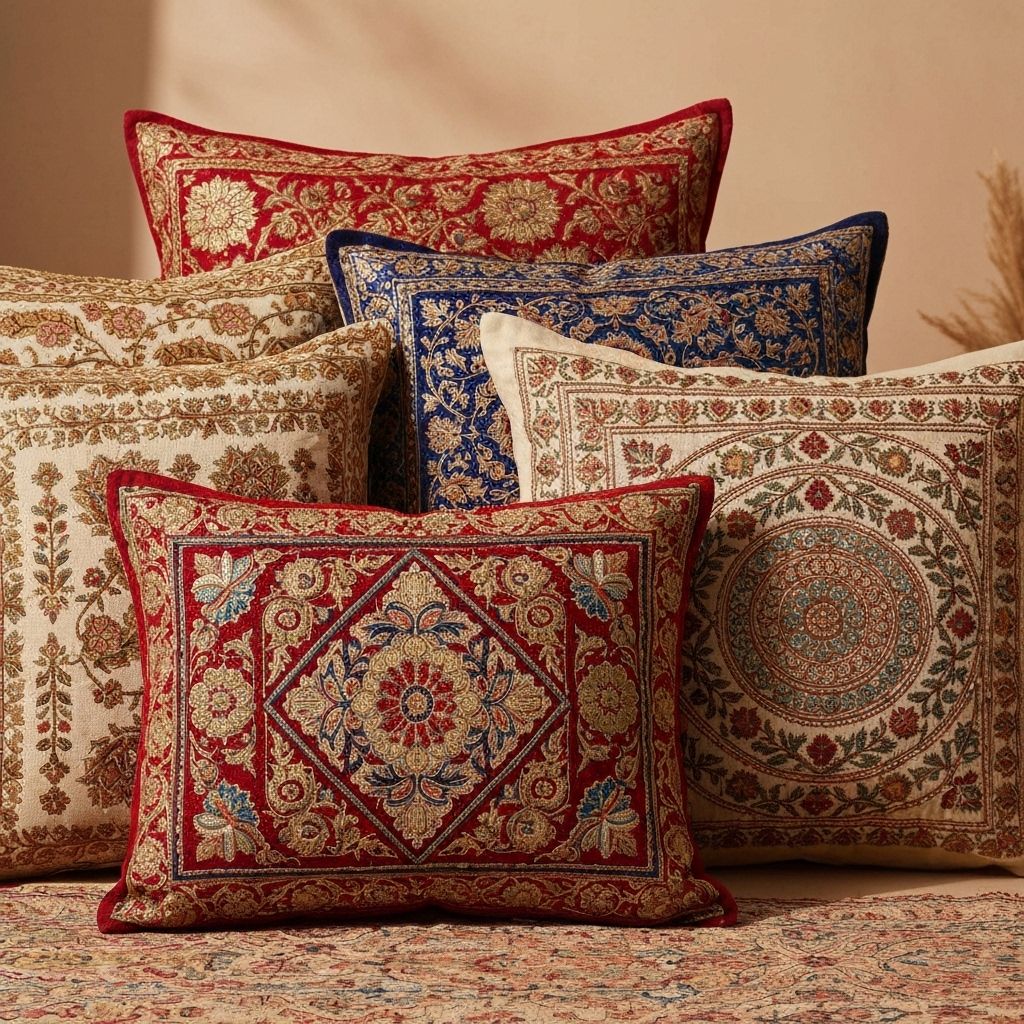 Embroidered Cushions